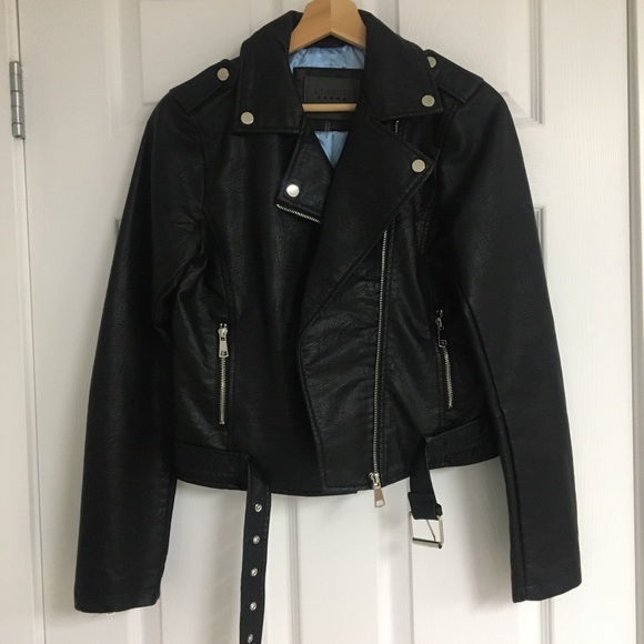 ModCloth faux leather moto jacket, size S. - Picture 5 of 11
